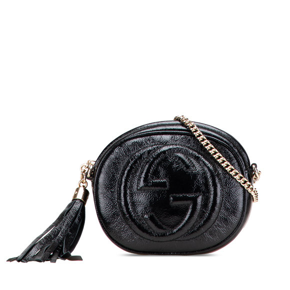 Pre-Loved Gucci Mini Patent Soho Chain Bag - Picture 1 of 12